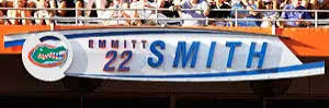 Stadium Ring of Honor nameplate for Emmitt Smith
