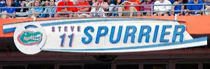 Stadium Ring of Honor nameplate for Steve Spurrier